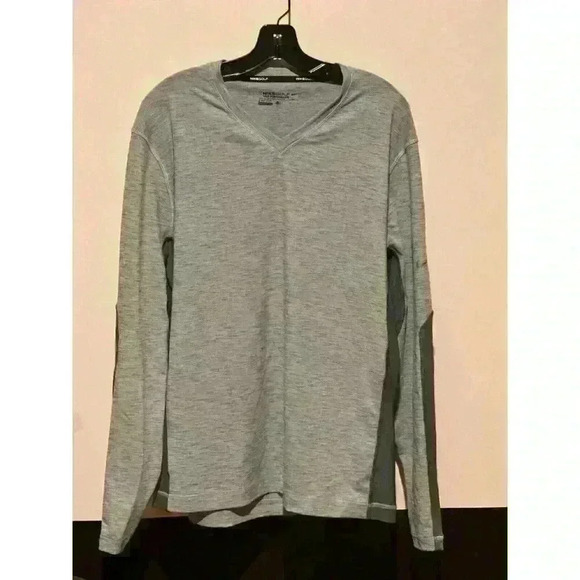 Nike Golf Dri Fit Tour Performance V Neck Shirt Mens Size L Long Sleeve READ - Picture 1 of 10